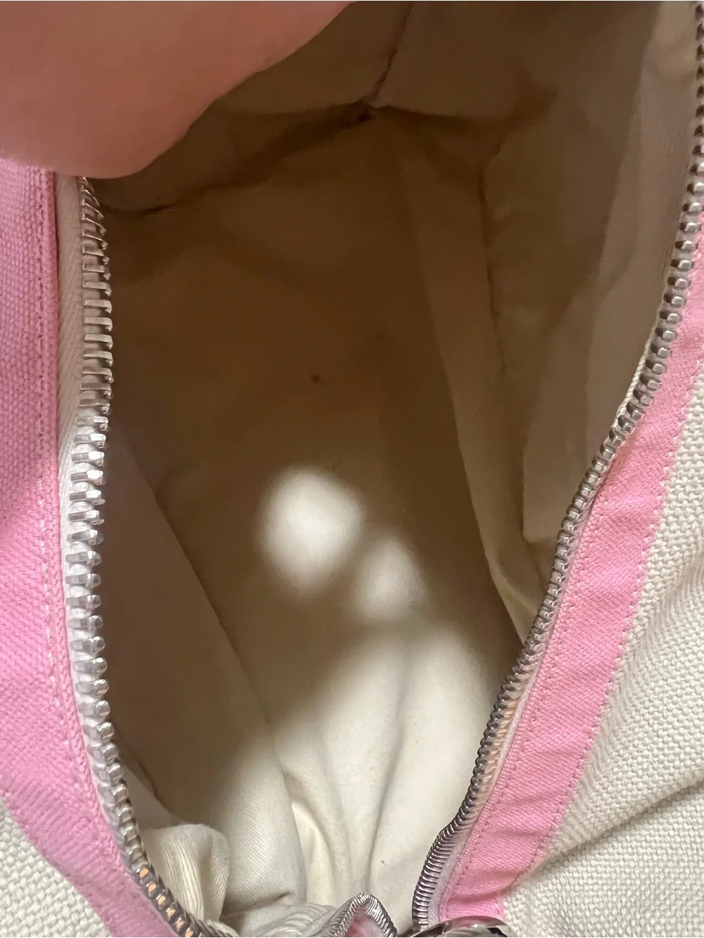 CHANEL Beige and Pink Canvas Weekend Duffle